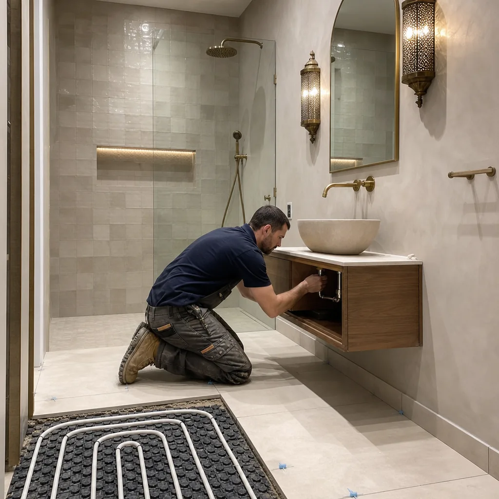 Sanitaires & chauffage au sol